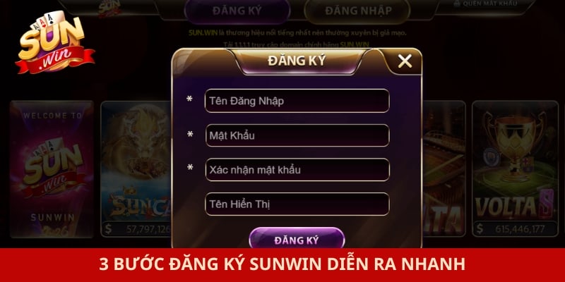 Đăng Ký Sunwin 2 3 bước đăng ký Sunwin diễn ra nhanh