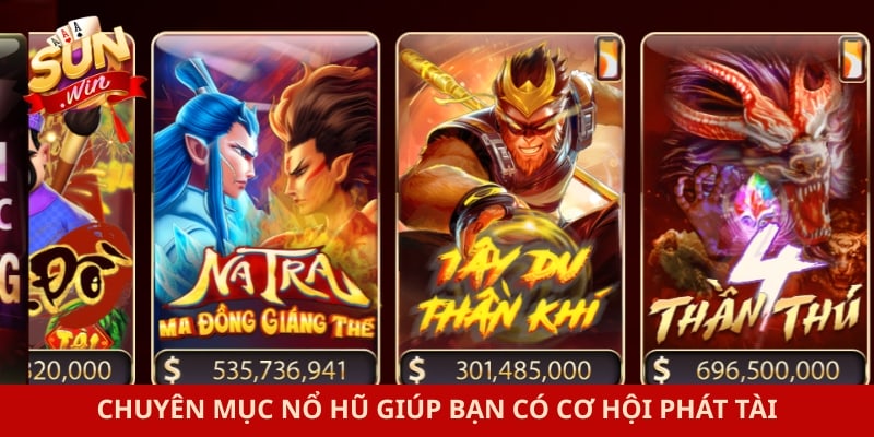 Nổ hũ Sunwin 2 Chuyên mục nổ hũ giúp bạn có cơ hội phát tài