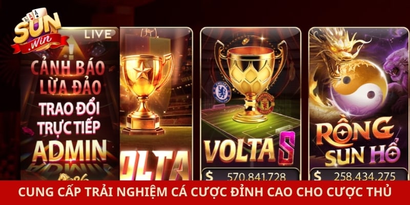 Cung cấp trải nghiệm cá cược đỉnh cao cho cược thủ