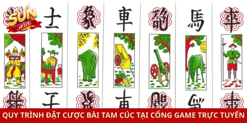 Quy trình đặt cược bài tam cúc tại cổng game trực tuyến