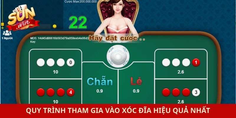 Quy trình tham gia vào xóc đĩa hiệu quả nhất